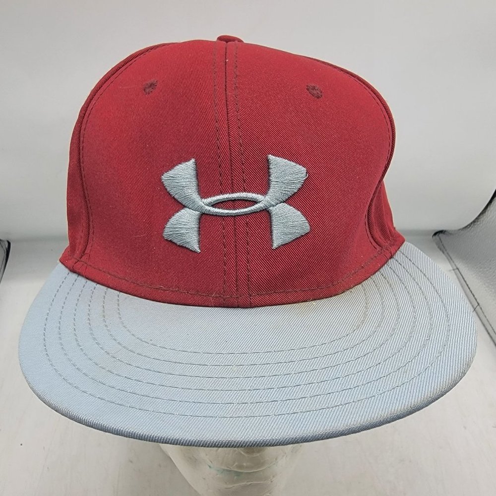 Under Armour Red Hat Cap Adjustable Comfort Lightweight Outdoors